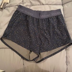 Outdoor Voices Relay Shorts Navy Confetti Print